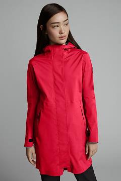 Chamarras Canada Goose Mujer Mexico - Salida Chubasquero Rojos UX0416258